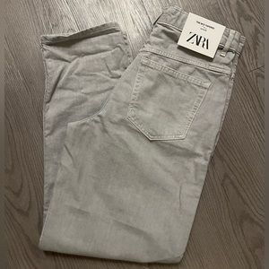 NWT Zara 80s Tapered Denim Jeans - Ice Stone